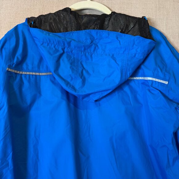 Columbia Omni-Tech Men's Waterproof Breathable Rain Jacket Blue Small Hooded - Picture 12 of 12